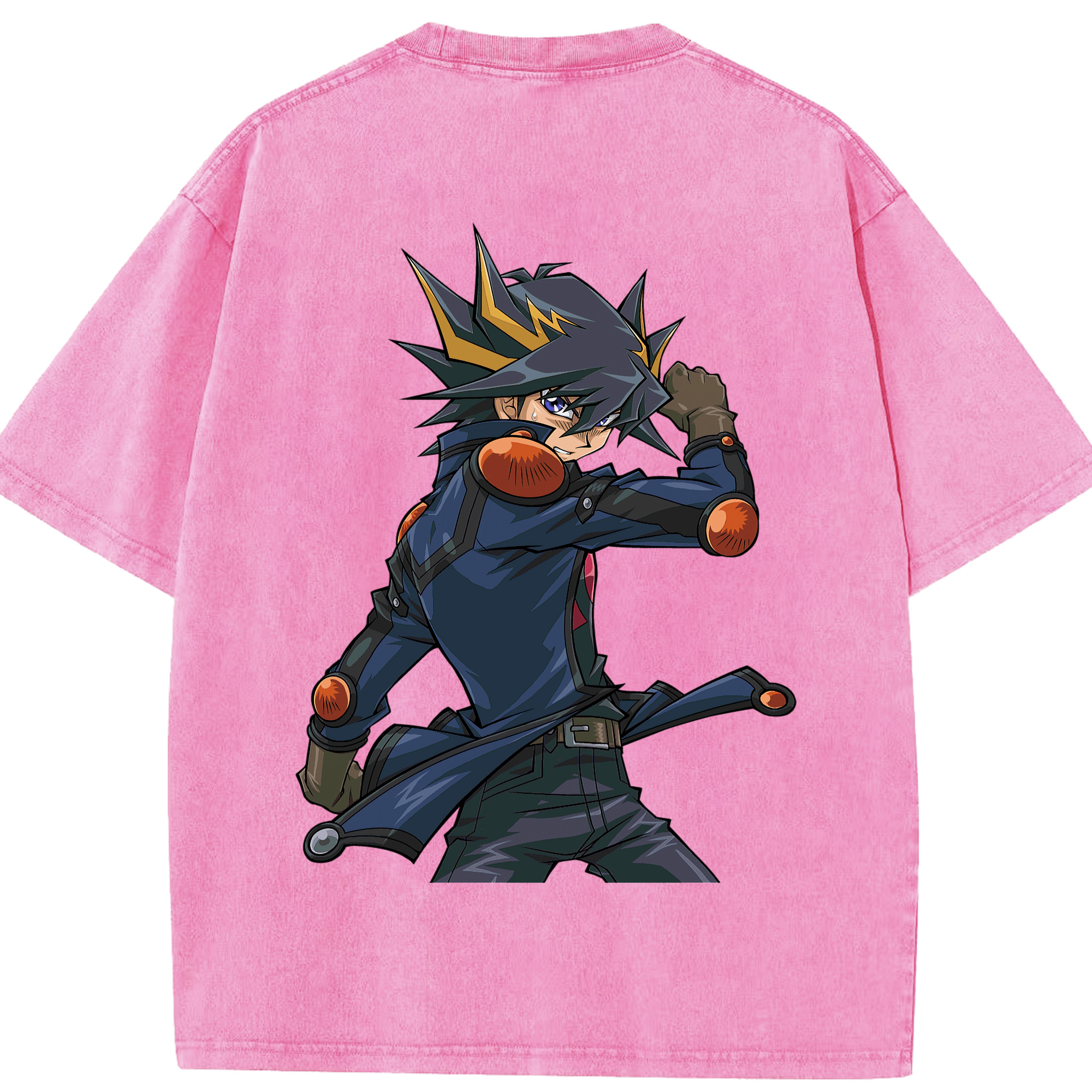 （画像用） 遊☆戯☆王 Yu-Gi-Oh! 綿100% ヴィンテージ風 半袖Tシャツ（背面プリント）
